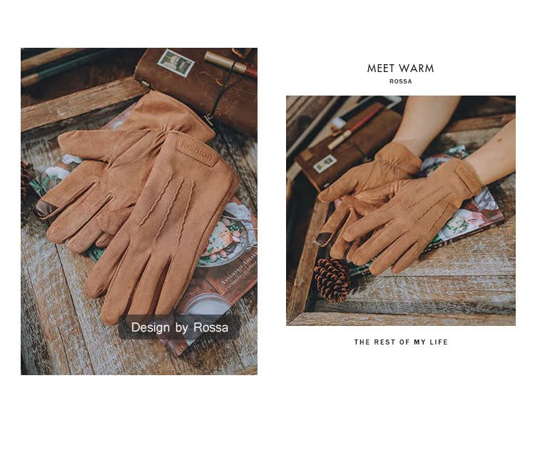 Gants pour homme en velours - Ref 2782574 Image 14