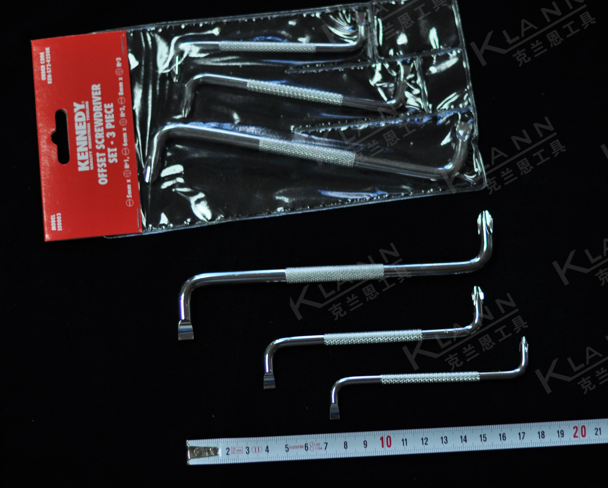 Kennedy Kennedy KENNEDY double elbow screwdriver Z-type screwdriver 3 pieces KEN-572-4250K