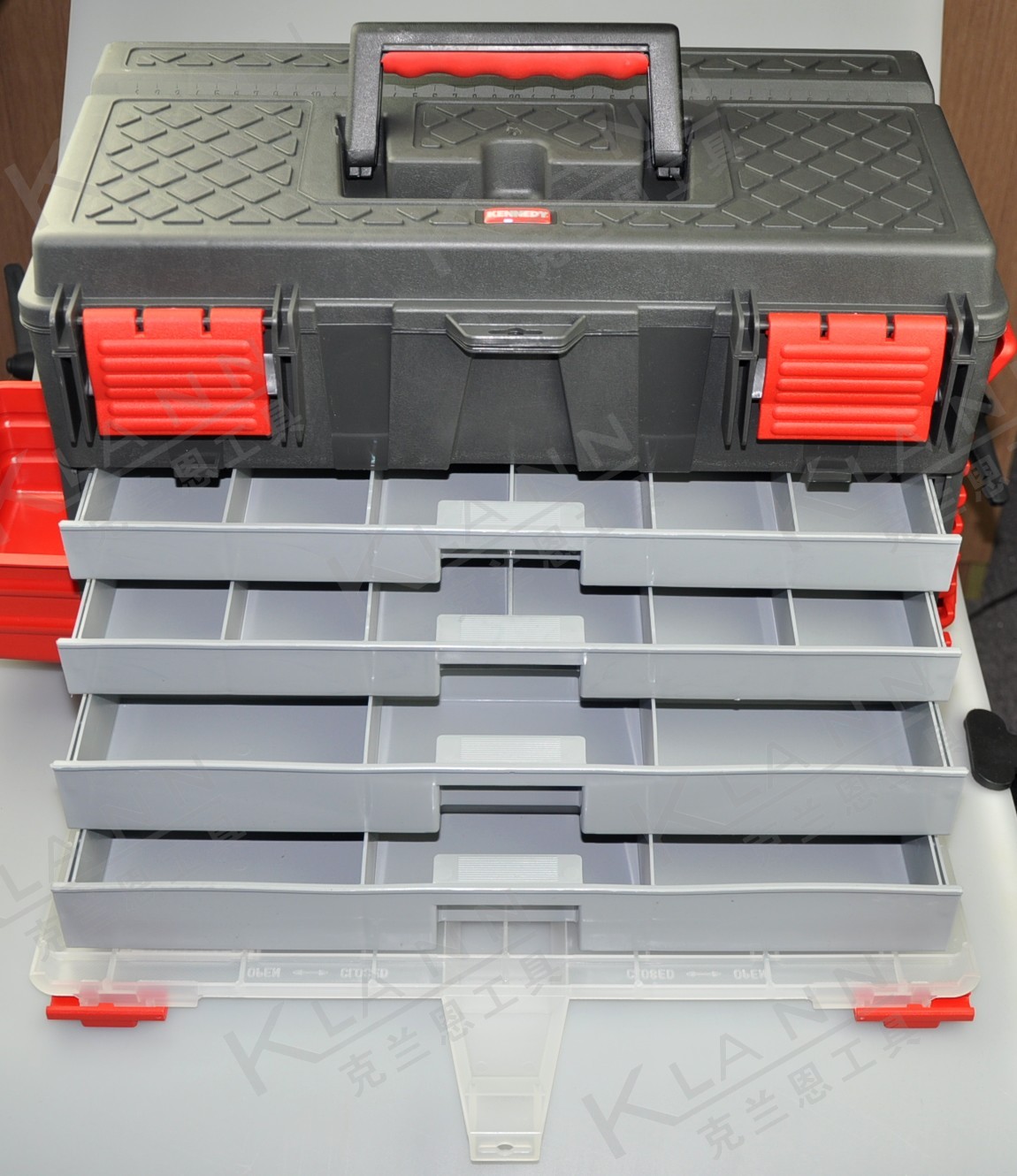 UK KENNEDY 4 Drawer Impact resistant plastic toolbox Parts Box KEN