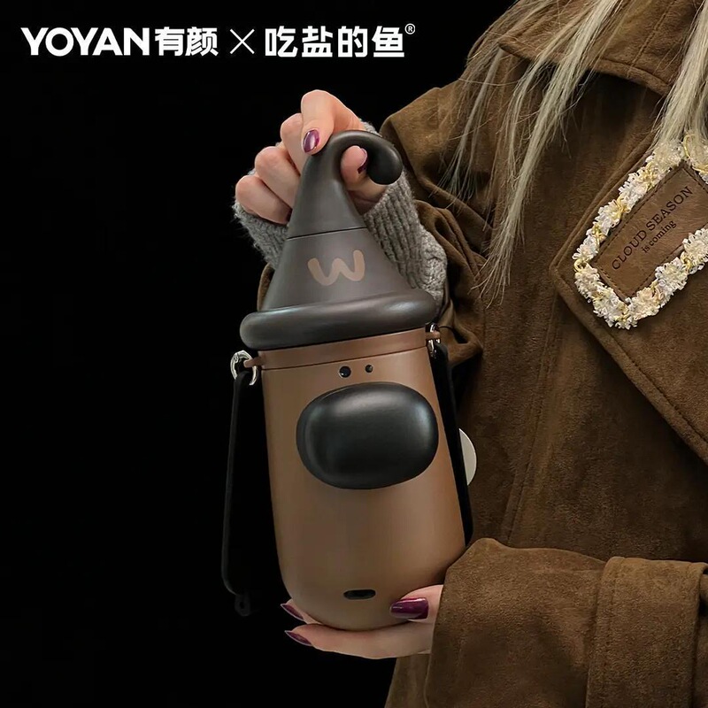 Salt-Eating Fish Dog Cup, Big-Nosed Dog Water Cup, Cute Puppy Thermos Cup, High-Value Girl's 316 Cute Cup