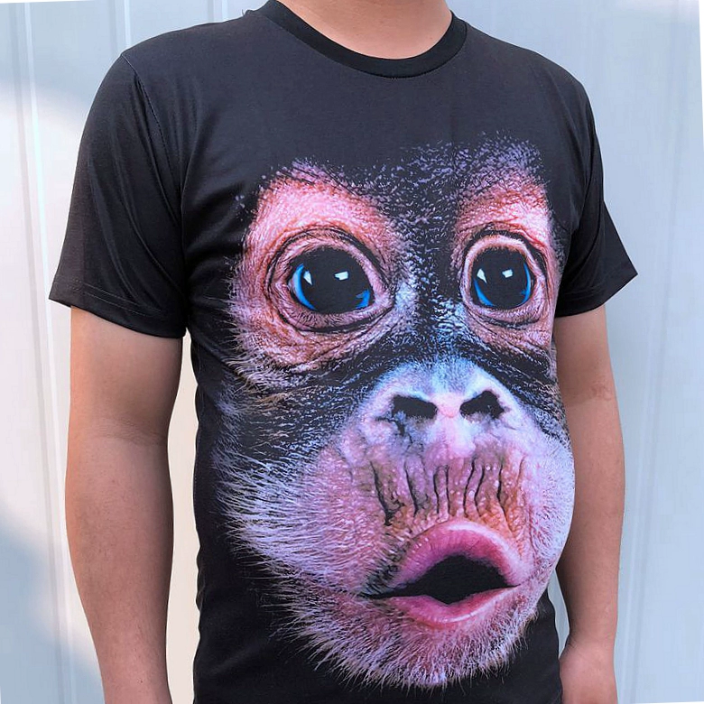 Funny Doodle Monkey 3d Gorilla Sweat Vest Fat Fat Kích thước lớn của nam giới Sáng tạo mô hình động vật ba chiều áo lót nam sát nách