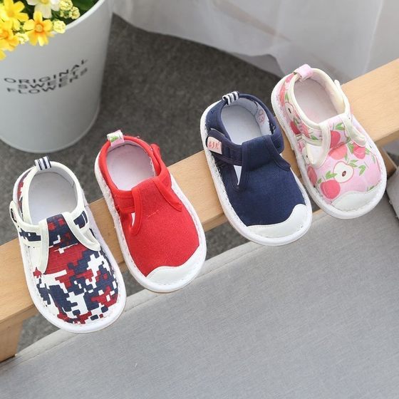 Children's small cloth shoes for women 1-3 years old and 2 babies handmade thousand-layer sole baby toddler shoes for boys old Beijing soft sole spring and autumn