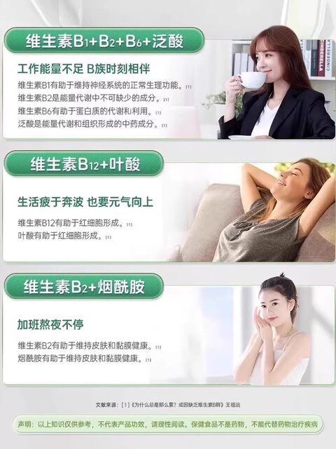 21 Golden Vita Complex Vitamin B Complex for Adults, Men and Women, Multiple Supplements for Staying up Late and Working Overtime, Vb16 Niacin 60 Tablets/Bottle