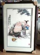 (Embroidery Hall) 163080 Happy auspicious and at ease Maitreya Buddha Laughing Buddha national style Su embroidery home soft decoration entrance