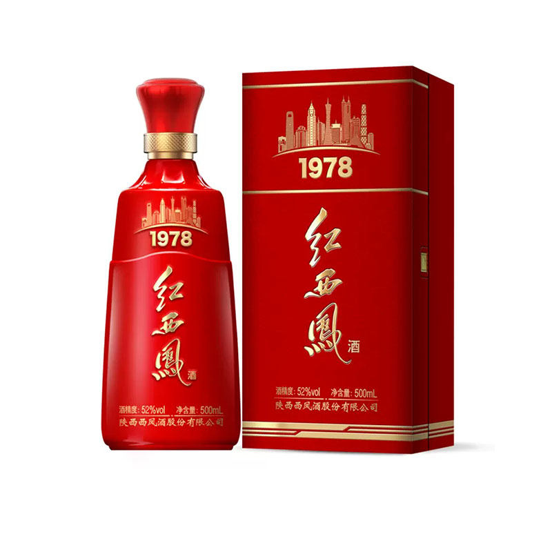 52度红西凤1978*1瓶新品红西凤/西凤酒1978红西凤新品1978西凤酒评价