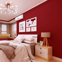 Wine red red red red Chinese wallpaper modern simple retro non-woven wallpaper living room bedroom background wall