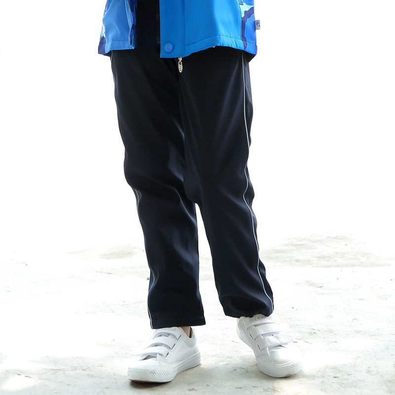 Dark blue school uniform pants A pair of autumn and winter primary school students junior high school pants Children boys female stormtrooper pants winter