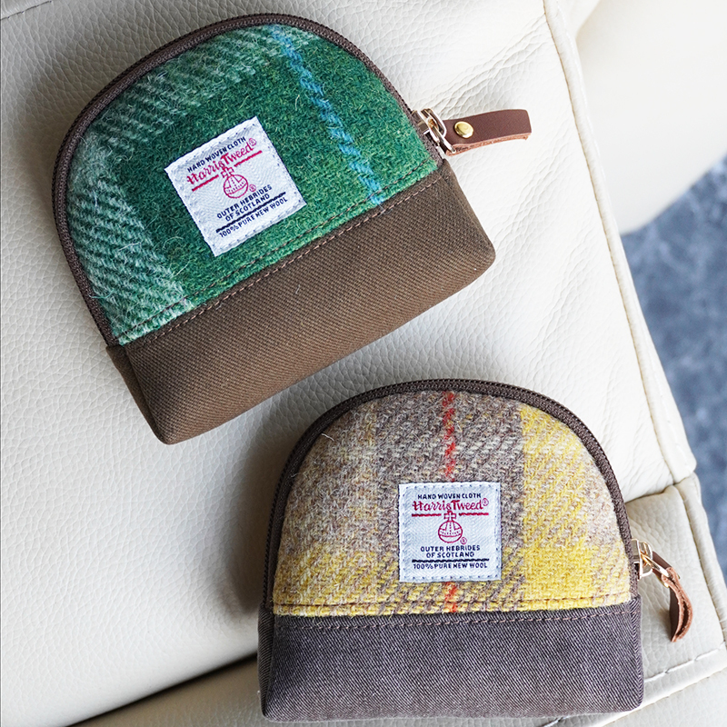 Harris Tweed Mini Sunset Bag Lipstick Bag Key Storage Bag Card Holder Coin Purse Harris Tweed Mini Sunset Bag Lipstick Bag Key Storage Bag Card Holder Coin Purse