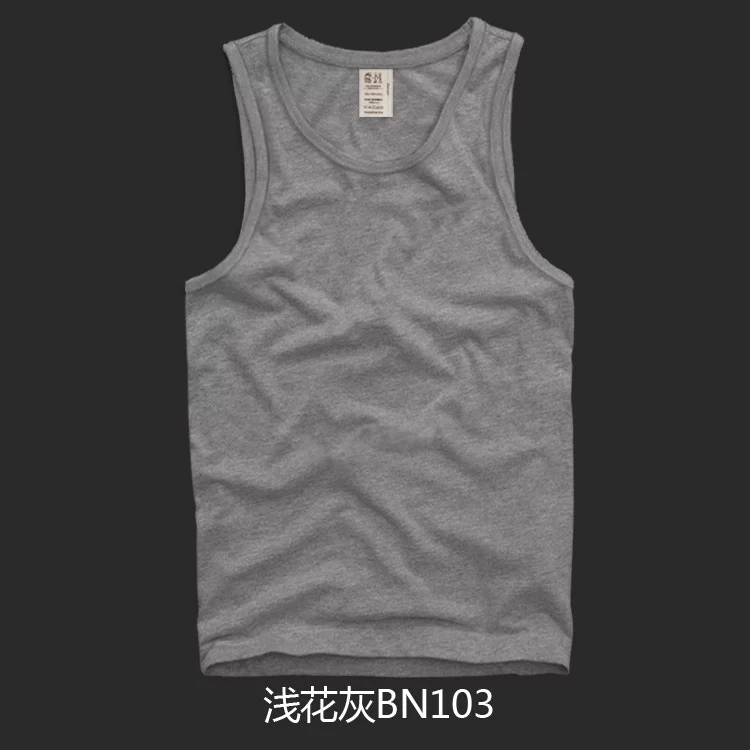 Mùa hè 2018 AF nam chạm đáy vest thể thao bình thường thương hiệu kích thước lớn thời trang hoang dã cotton rắn màu không tay ao ba lo nam