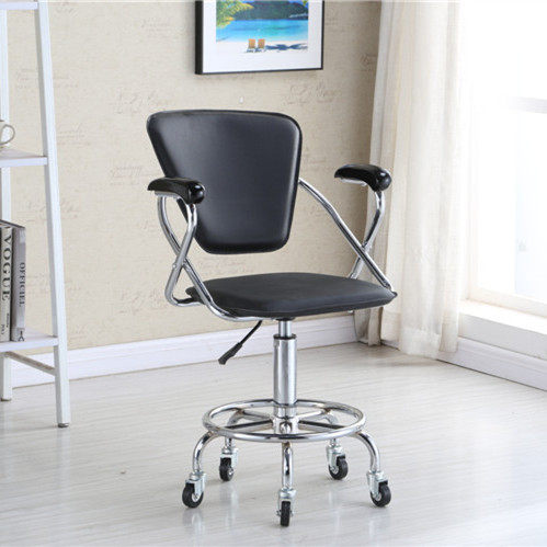 Bar rotating chair lift Student backrest chair Office chair Household pulley stool with armrest swivel chair Computer chair