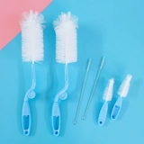 Детский силиконовый ершик для бутылочки, длинная гигиеническая щетка, комплект
