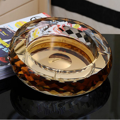 Tobacco Ashtray Creative Glass Crystal Hotel Big Number Personality Small Number Optional Square Round Custom Plus Print LOGO
