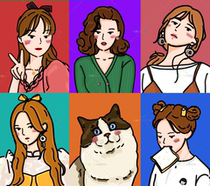 Q Edition Lovers Painting Avatars Custom Illustrations Design Logo Design Logo Cartoon Cartoon Cartoon Decoration Painting Jog Manuscript Birthday Present