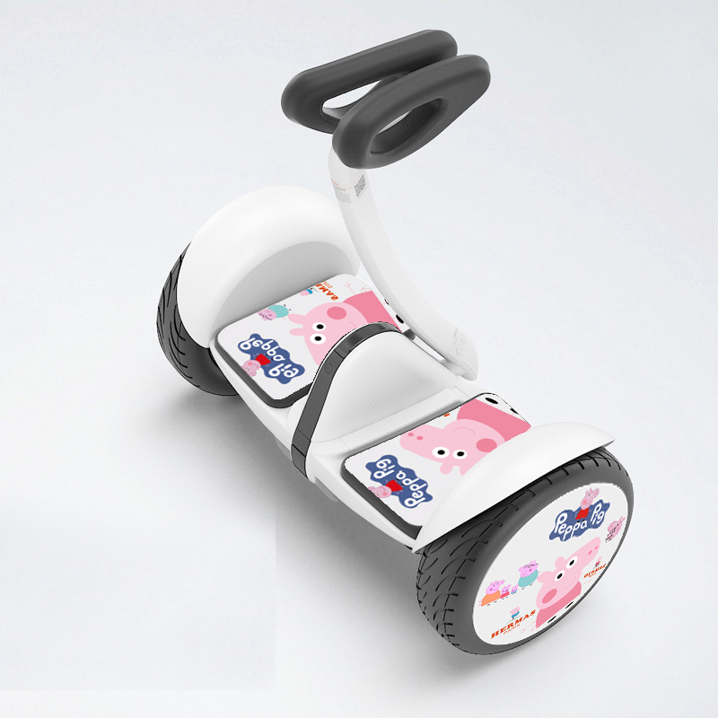 xe thăng bằng một bánh Mỹ đội trưởng nhãn dán gói cân bằng kê xe 10 inch phụ kiện thứ 9 miếng dán miếng dán bánh xe dán chống va chạm dải - Smart Scooter xe thăng bằng 2 trong 1