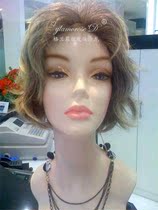 Shanghai high-end wig physical store high-end colorful short hair design custom-made Highlights level fashion wig custom