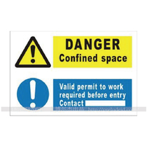 MF0201 A valid work permit should be obtained before entering the hazardous restricted area 200 X 300MM