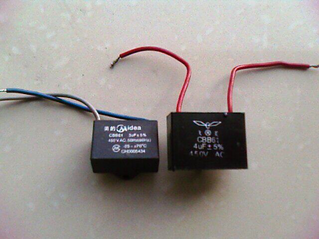 CBB61 450V 350V 400V 500V2 2uf running capacitive motor start capacitor