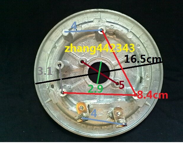 Midea Double Happiness Hemisphere Liren Wang Zhonghuanglong's electronic pressure cooker electric heating plate heating plate heating plate heating plate 800W
