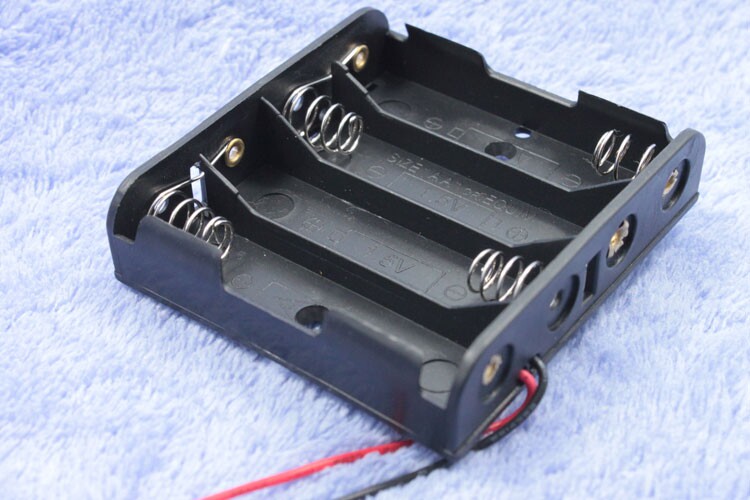 Battery case Four-section 5 battery case Four-section battery case electronic components DIY electronic production accessories