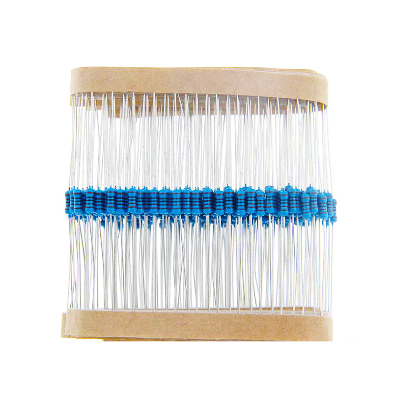 Direct plug resistance 1 4W metal film resistance 1 % color ring resistance package electronic components commonly used resistance