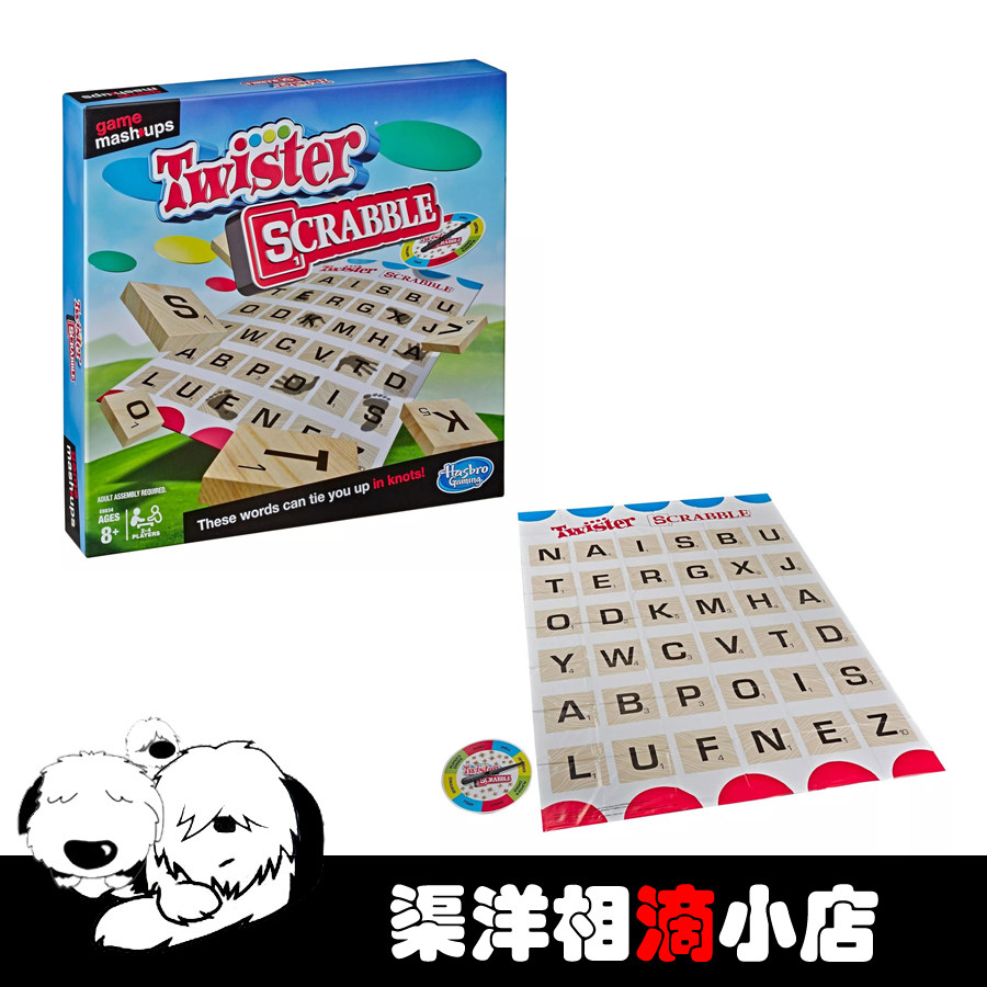 Hasbro Hasbro Twister Board Game Mashup Series Twister Scrabble Game