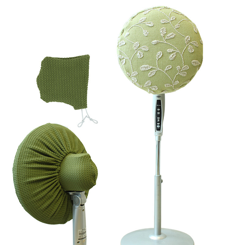 Cloth art elastic floor electric fan hood fan hood dust cover round full bag fan cover electric fan rear cover sleeve