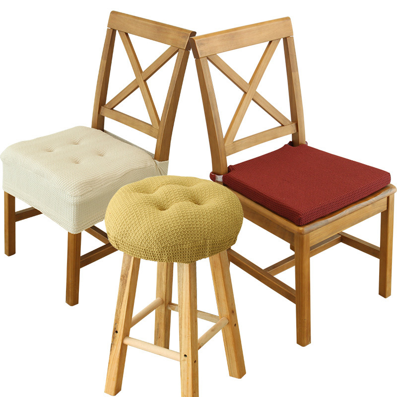Japanese-style simple student office chair cushion fabric cushion dining chair chair cushion tatami round stool computer chair cushion