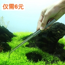 Water tool set with fish cylinder aquarium box stainless steel straight bending wave scissors extend tweezer clamp fishing