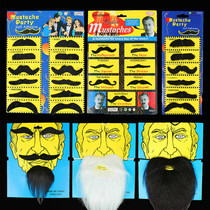 Funny April Fools Day Halloween costume props simulation beard fake beard male eight-character beard