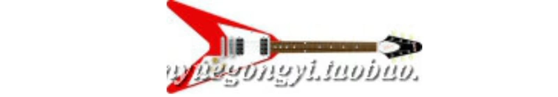 Mô hình giấy thủ công 3D Tự làm nhạc cụ mô hình giấy Gibson Flying V guitar mini không thành phẩm - Mô hình giấy