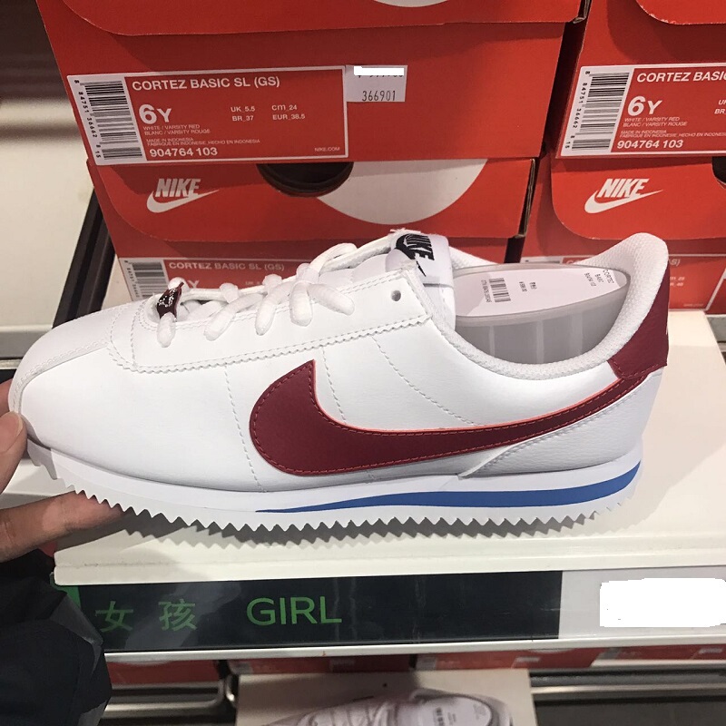 Nike Cortez Basic Sl Big Kids Aa3496 Black and White Forrest Gump 904764-Av3519-Bq5297
