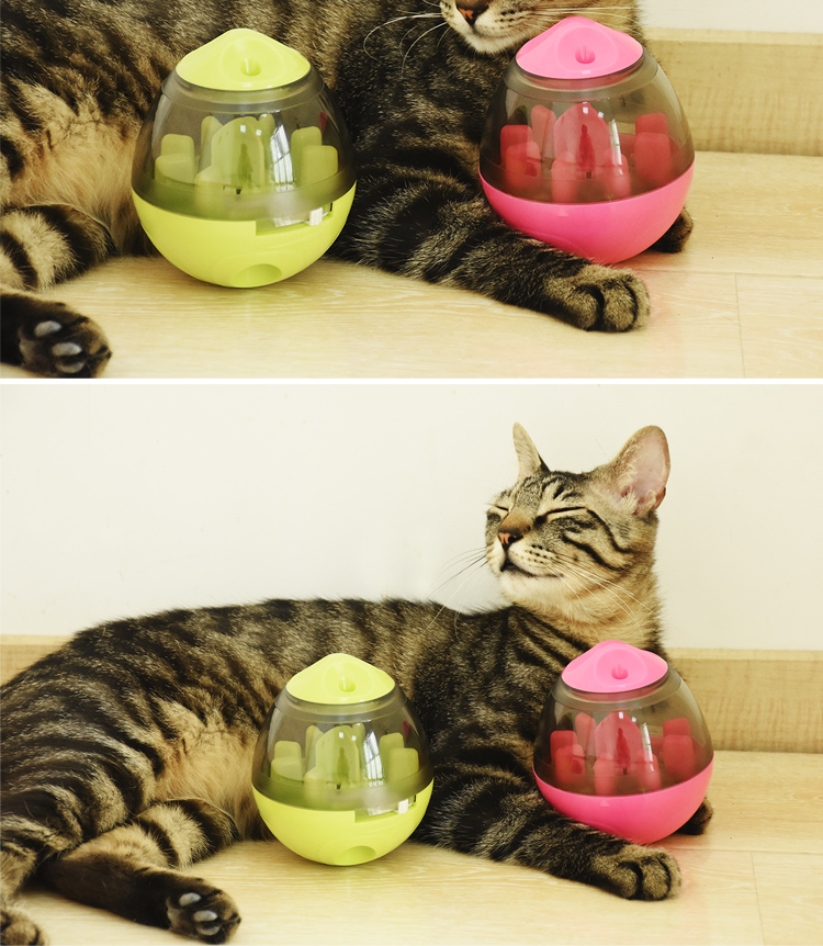 Tham nhũng mèo cưng đồ chơi giáo dục tumbler rò rỉ thực phẩm bóng không rơi trứng đồ chơi mèo thức ăn chậm bóng chó xương đồ chơi cho chó mèo