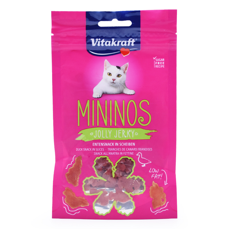 Tham nhũng Mèo Đức Vitakraft Wet Kraft Mini Meat Piece Cat Snacks Cat Meat Strips Phần thưởng Đồ ăn nhẹ 40g hạt royal canin mother & babycat