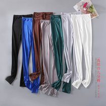 New True Silk Underpants 90% Pants Women Mulberry Silk Loose Outside Wearing Underpants Candy Color Display Slim Stretch Pants