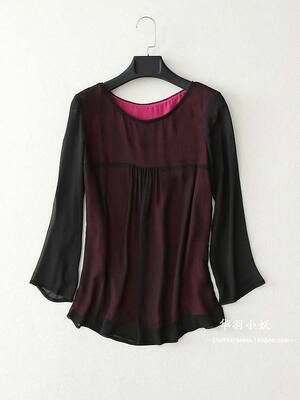 【 Clearance Sale without Exchange 】 Women's loose, slimming and simple commuting chiffon blouse for export surplus