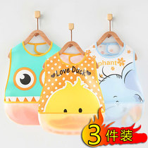 Childrens eating surrounding pocket ultra-soft plastic waterproof and anti-dirty saliva pocket male and female baby enclosure with baby spat hood clothes