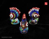 Yanjing eight must-have gifts Cloisonne old goods copper tires Traditional handicrafts filigree enamel owl toy ornaments