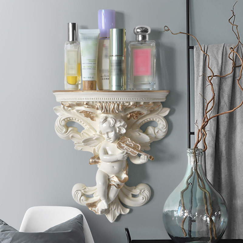 Eurostyle Angel Adornment Wall-mounted Sheller Living Room Sofa Background Wall Wall Decoration Rack Home Partition Pendant