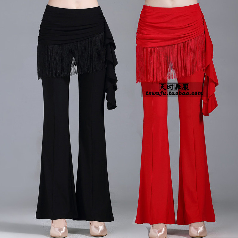 Water Soldier Dance Current Pants Skirt Micro Horn Square Dance Three-step Pants Gittballatin Dancer Pants Body Pants Woman