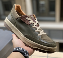 Goodyear Tooling Shoes Mens Shoes Head Layer Cow Leather Anti-Slip Light Breathable Low-Help Board Shoes Outdoor Casual Shoes Hiking Shoes