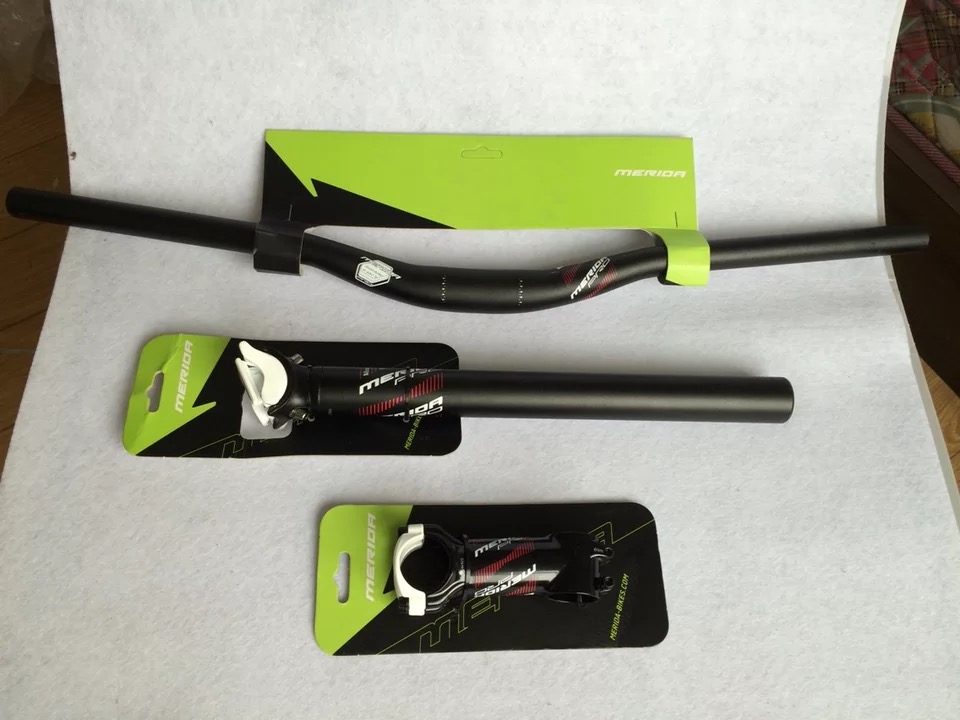 Mountain bike bicycle European version handlebar set three-piece set horizontal handlebar stand stand riser seat pole