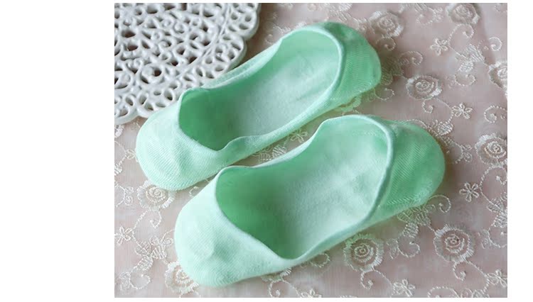 5 đôi tất xuân hè mới vớ nữ ống thấp cotton vớ nữ vớ vớ tre sợi silicon trượt vớ dài