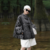 MEET love to recommend organza printed white duck down jacket female trumpet sleeve short slim coat