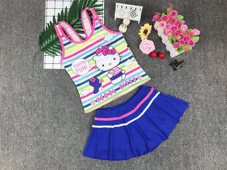 Đồ bơi cho trẻ em gái Công chúa Váy Chia đồ bơi Cô gái Bé Big Boy Bảo thủ Boxer Đồ bơi thể thao - Bộ đồ bơi của Kid do boi be gai