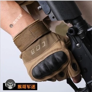 CQB military fan Black Hawk tactical gloves Male full finger anti-stab fighting self-defense training combat half finger gloves Special forces