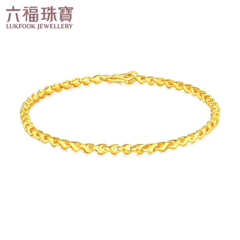 Luk Fook Jewelry Gold Sleeves Women's Grain (Encouraged) Pure Gold Sleeves Gift Pricing B01TBGB0085A