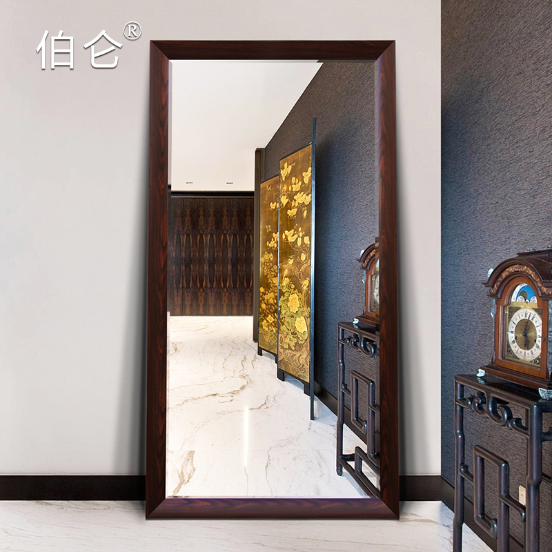 Chinese full-body mirror wall-mounted minimalist body mirror home removable floor mirror into the family Genguan Stereo Full Body Mirror