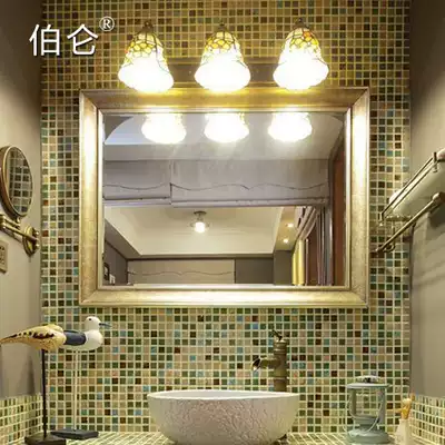 Bolun European style bathroom mirror Bathroom mirror Wall-mounted waterproof decorative mirror makeup mirror Luxury powder room mirror