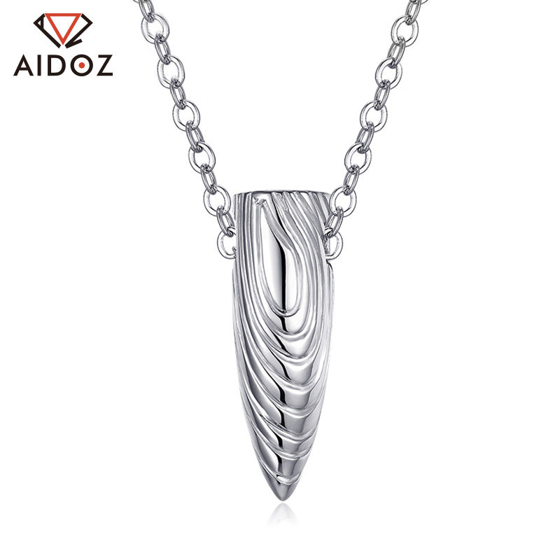 Platinum men's bullet pendant Pt950 fashion white gold men's personality necklace pendant pendant