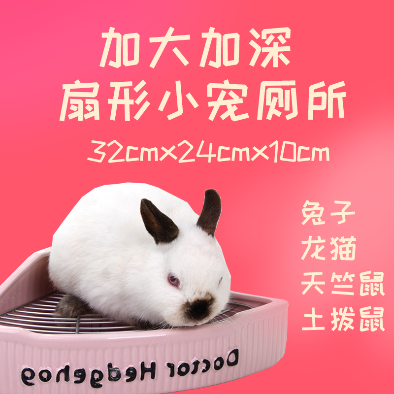 Rabbit Ceramic Toilet Supplies Dutch Pig Dragon Cat Pets Sector Triangle Overweight Large Size Fixable Urinals Bedpan